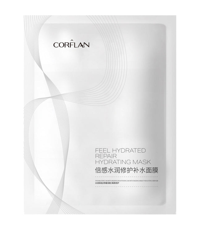 CORFLAN Feel Hydrated Repair Mask 28ml × 5 Sheets single-sheet sachet