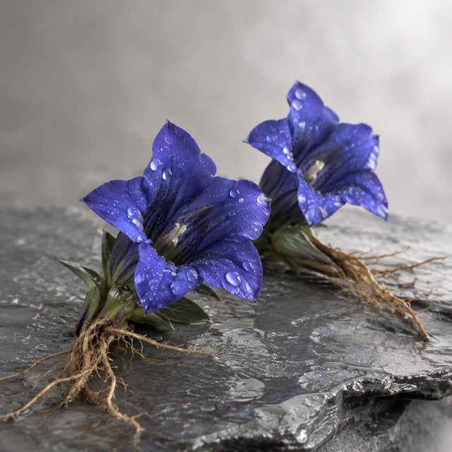 Gentian root extract raw-material illustration